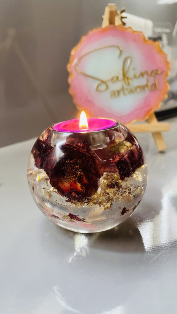resin tea light candle holders – artistic home & event décor